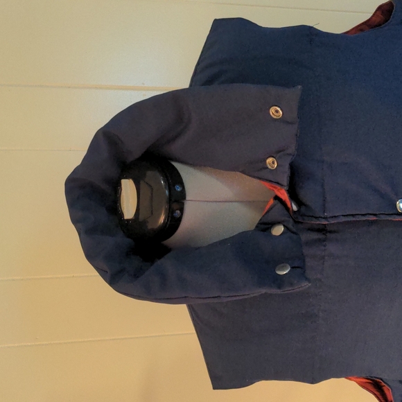 Vintage Down Wind Puffer Vest - men's L - Navy Blue - 80% down 20% feather - Picture 4 of 6